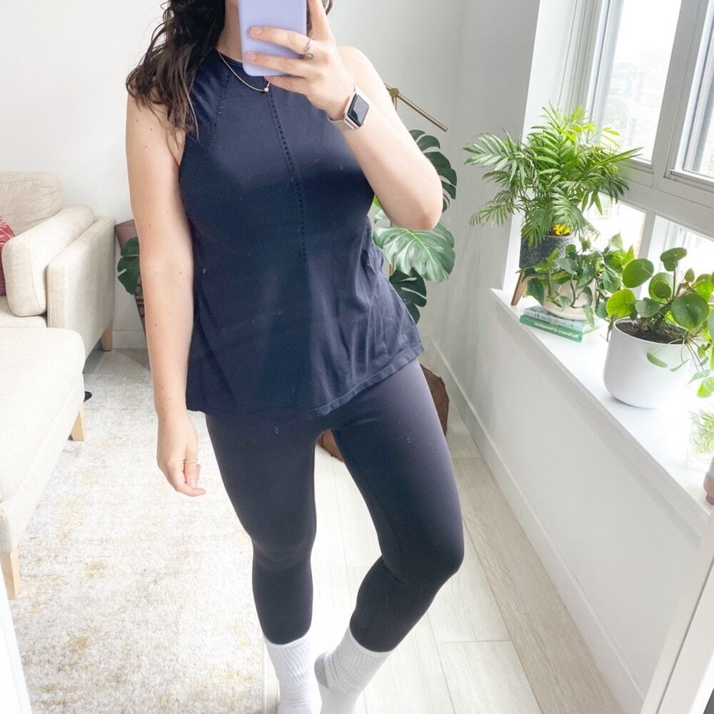 Athleta Black Energy Split Back Tank Size XS